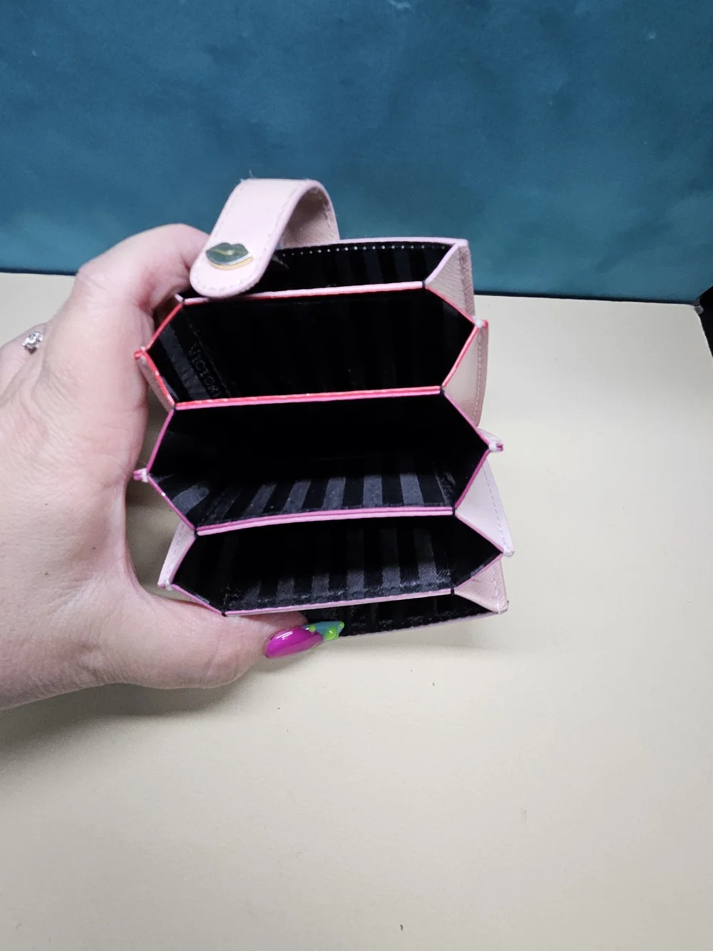 Victoria's Secret Light Pink Compact Card Holder Wallet